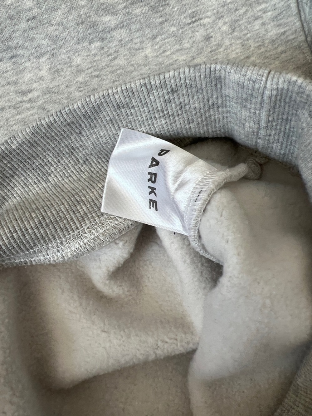 Parke Vintage Mockneck Nostalgia Patch Classic Grey Size S/M Like New - Picture 4 of 6